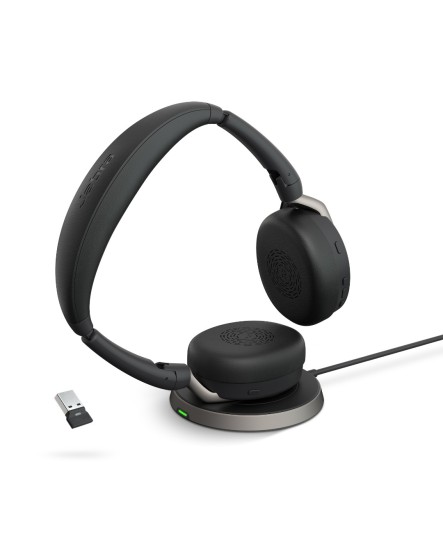 Jabra Evolve2 65 Flex MS link380 USB-A wlc stereo headset