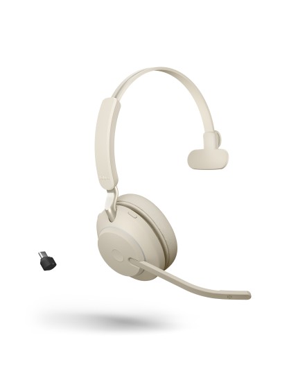 Jabra Evolve2 65 UC USB-C beige mono headset