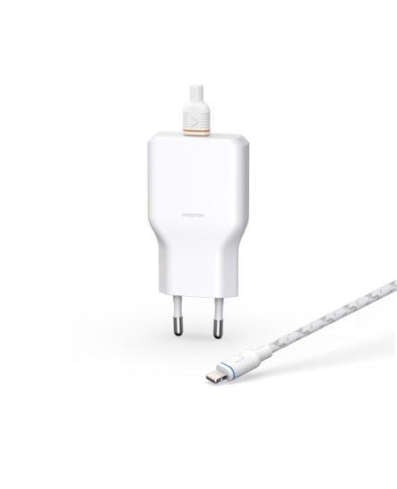 Unisynk USB-C Lightning Slim 2 meter väggladdarkit