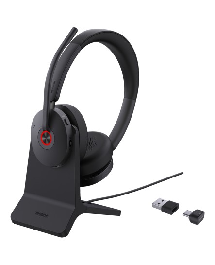 Yealink BH74 Teams trådlöst Bluetooth USB-C/A ANC svart stereo headset Yealink BH74 Teams trådlöst Bluetooth USB-C/A ANC svart stereo headset