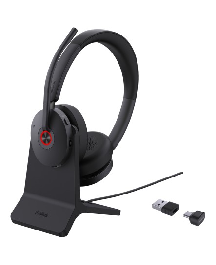 Yealink BH74 UC med stativ Bluetooth USB-C/A ANC svart stereo headset Yealink BH74 UC med stativ Bluetooth USB-C/A ANC svart stereo headset