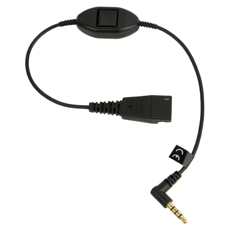 Jabra QD-3.5mm iPhone, Samsung mfl headsetkabel