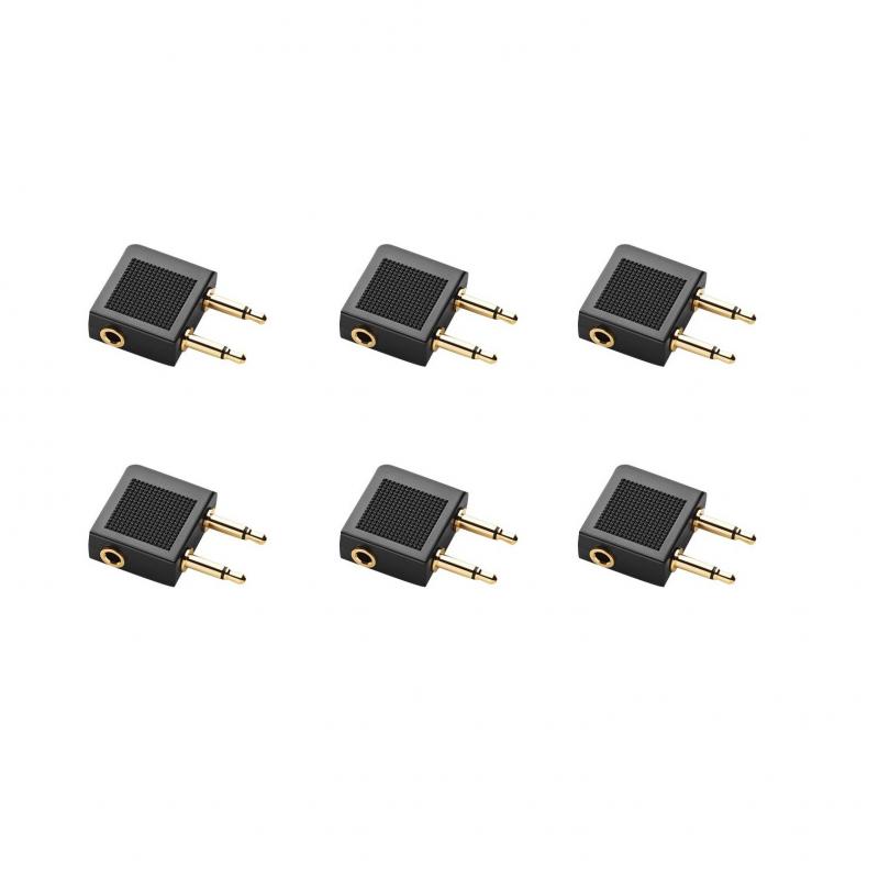 Jabra flight adapter, 6-pack