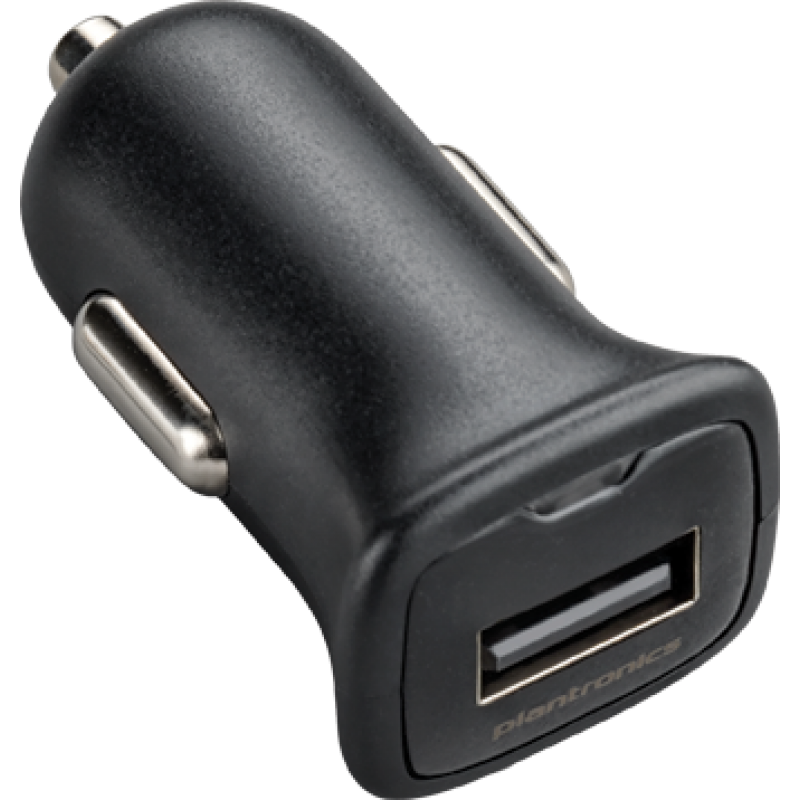 Poly laddare 12/24 V, mUSB svart exkl. kabel