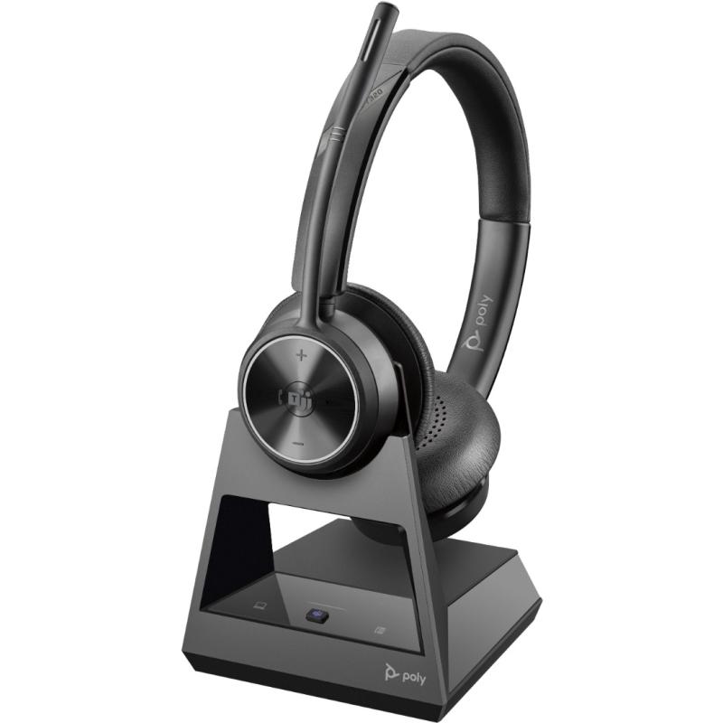 Poly Savi 7320 stereo laddställ DECT headset