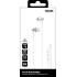 Unisynk samtal/musik inline vit 3,5 mm headset