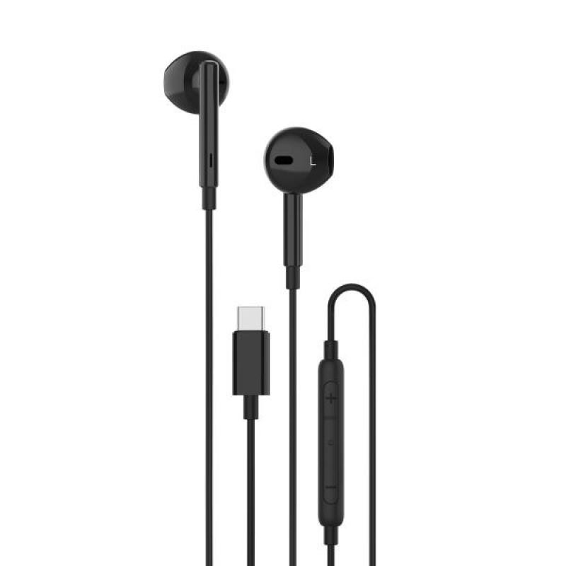 Unisynk Samtal/musik USB-C svart in-ear hörlurar