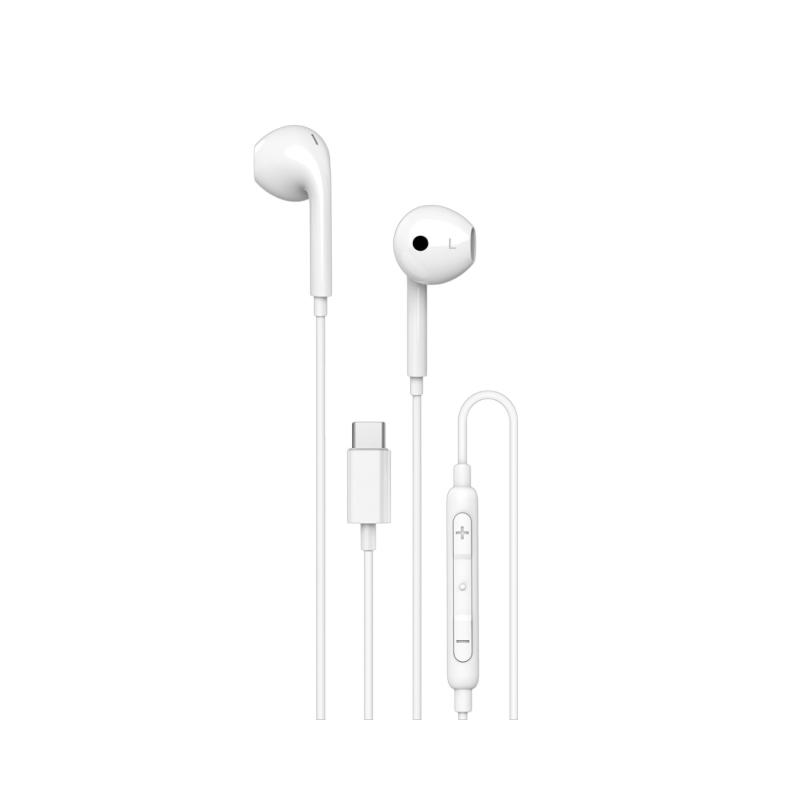 Unisynk vit In-ear USB-C hörlurar