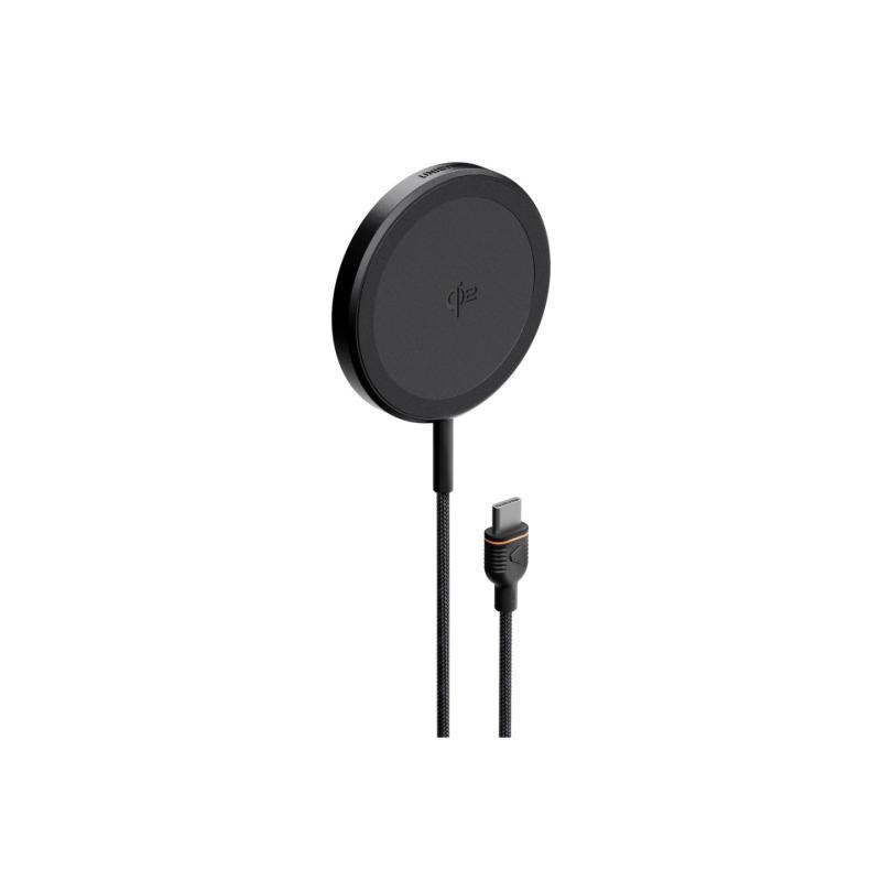 Unisynk Qi2 15W svart 2 meter magnetisk trådlös laddare
