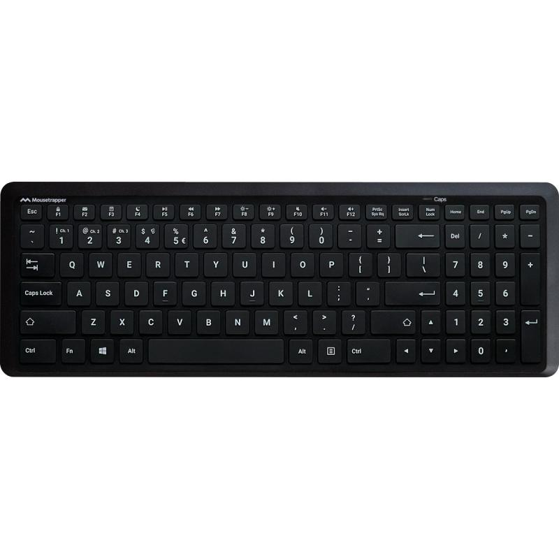 Mousetrapper USB-C RF WL BT AZERTY fransk Midi tangentbord