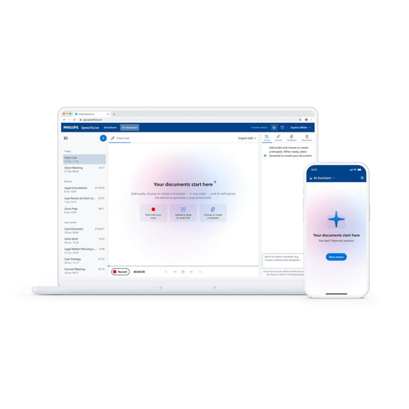 Philips SpeechLive Legal AI-assistent tilläggspaket, 12 mån
