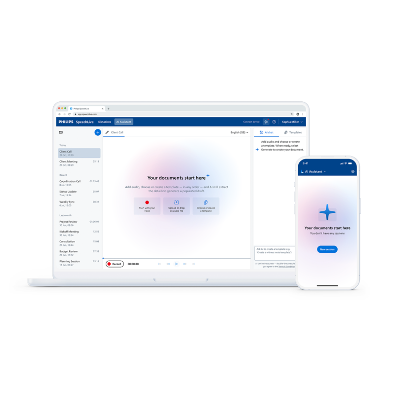 Philips SpeechLive Professional AI-assistent tilläggspaket, 12 mån