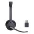 Yealink WH64 Hybrid Dual Teams trådlöst DECT Bluetooth svart stereo headset