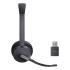 Yealink WH64 Hybrid Dual Teams trådlöst DECT Bluetooth svart stereo headset